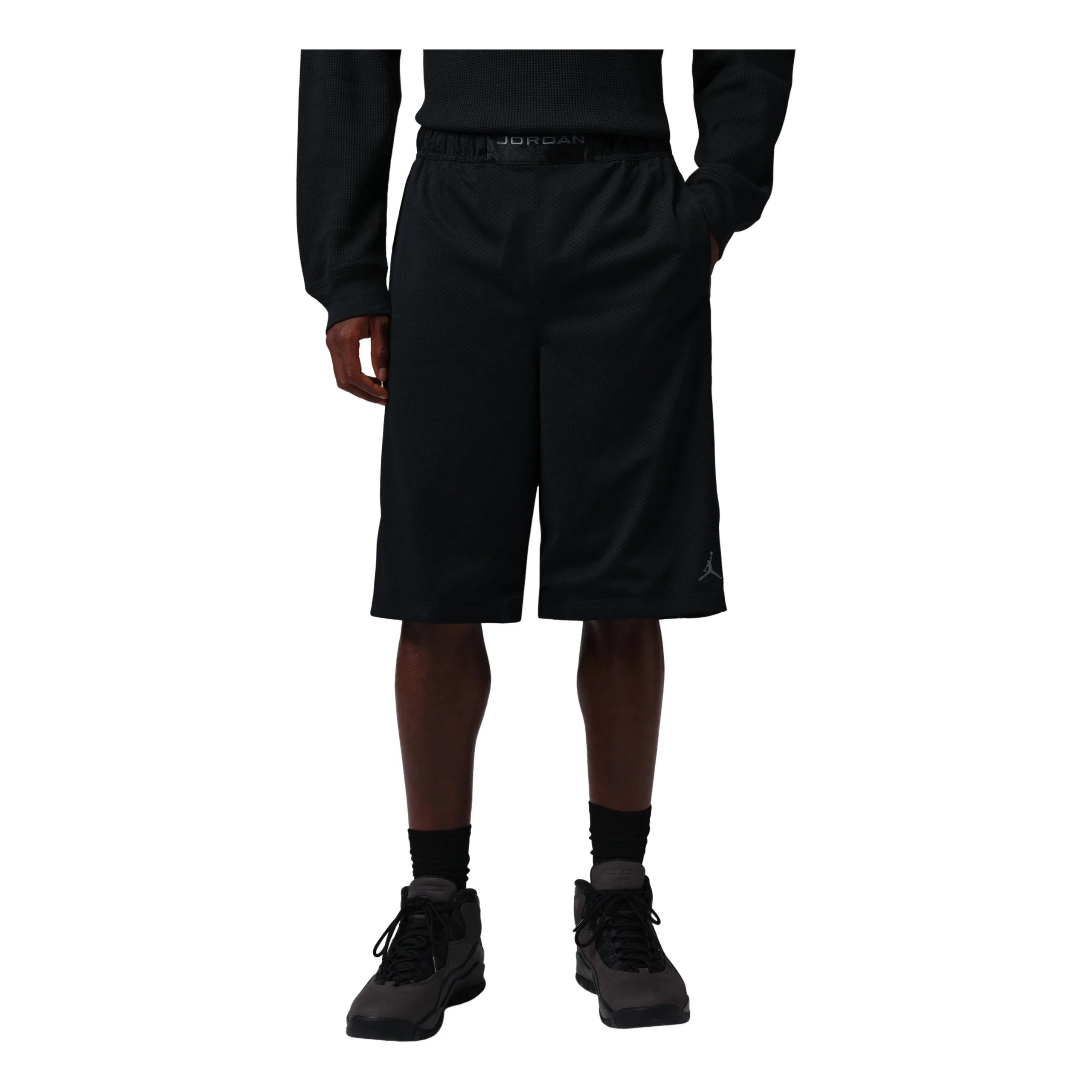 Jordan Brooklyn Cat Scratch Shorts 'Black Iron Grey' IF1919-010