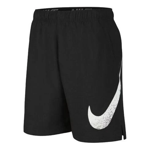 Men's Nike Large swoosh Sports Black Shorts CN9755-010