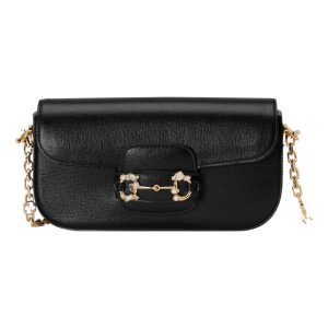 (WMNS) Gucci Horsebit 1955 Small Shoulder Bag 'Black' 735178-AACPL-1081