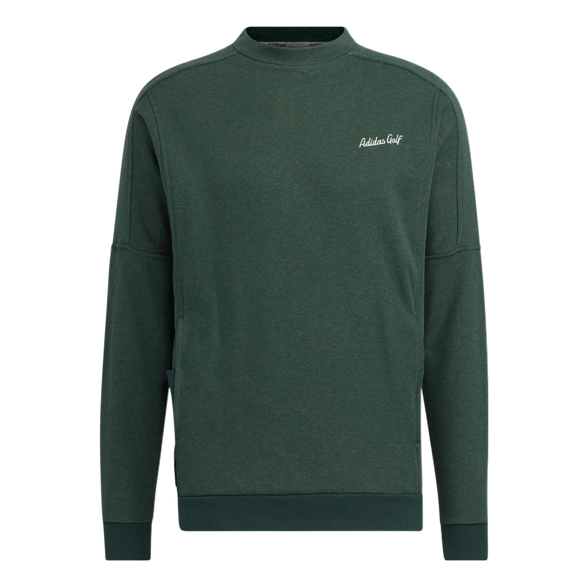 Men's adidas Gt Crew Sw Solid Color Alphabet Embroidered Round Neck Pullover Long Sleeves Green HG3262