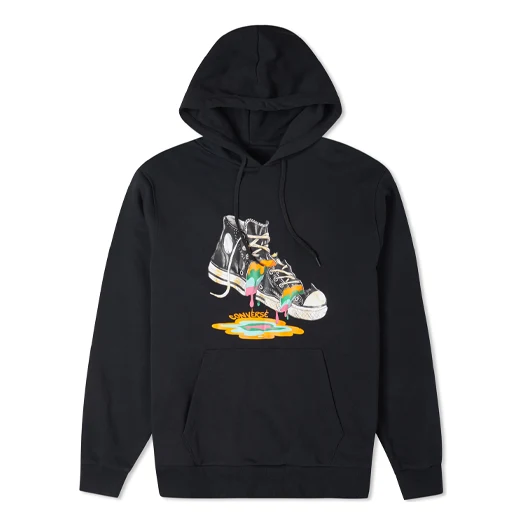 Converse Shoes Printing Fleece Lined Black 10022937-A02