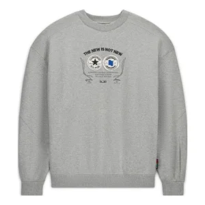 Converse x Ader Error Shapes Crew Sweatshirt Asia Sizing 'Vintage Grey Heather' 10025818-A01