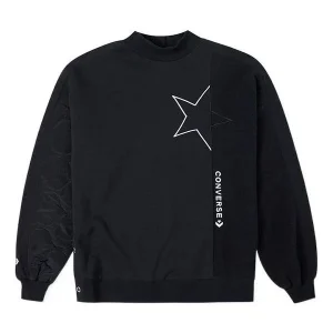 (WMNS) Converse Cozy Utility Crew Asia Sizing 'Black' 10025056-A03
