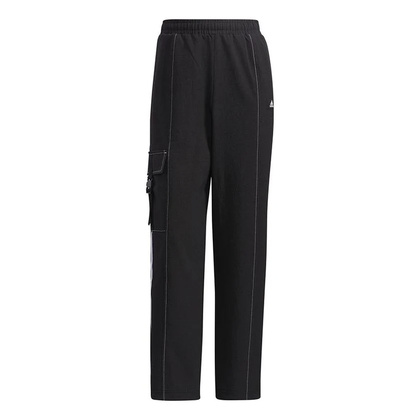 (WMNS) adidas Str Pt Loose Running Training Side Pocket Sports Pants/Trousers/Joggers Black GT4406