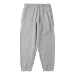 Nike Logo Embroidered Sweatpants 'Grey' CW5460-063