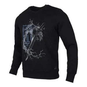adidas SS20 Printing Casual Round Neck Black FK4483