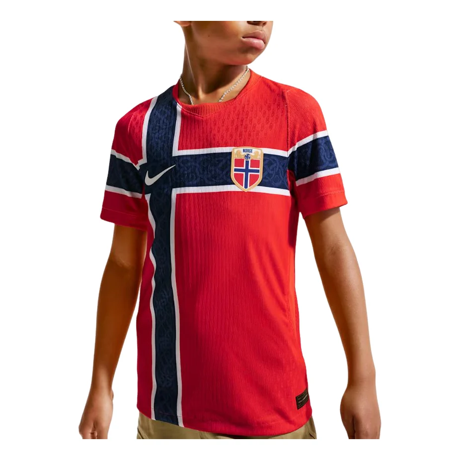 (GS) Nike Norway National Team 2026 Match Home Aero-FIT Soccer Jersey 'Chile Red White' IB5052-673