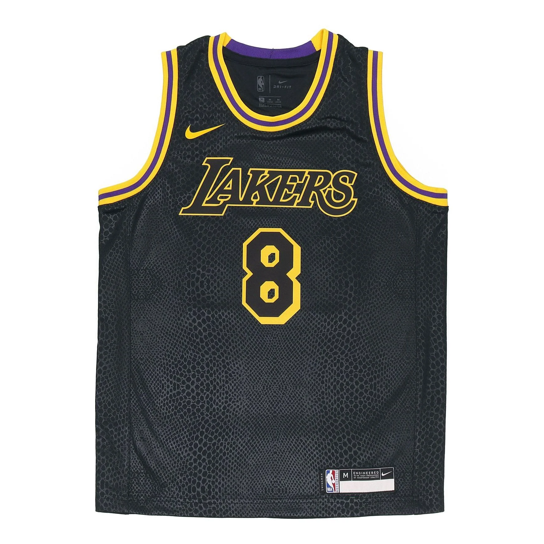 (GS) Nike Older Kids' Los Angeles Lakers City Edition 8&24 Mamba Week Black DM1576-010