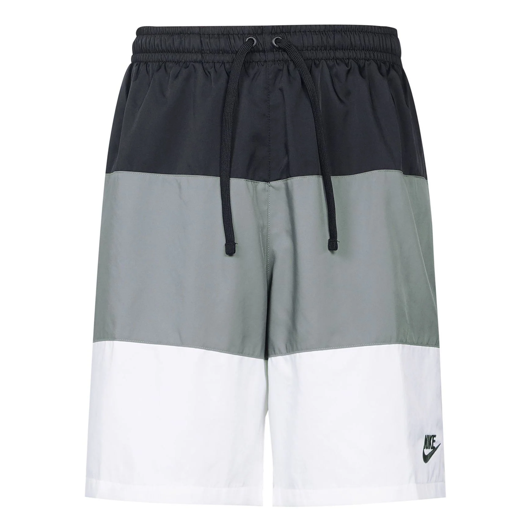 Men's Nike Contrast Color Stitching Small Label Woven Sports Shorts Black DQ2427-010