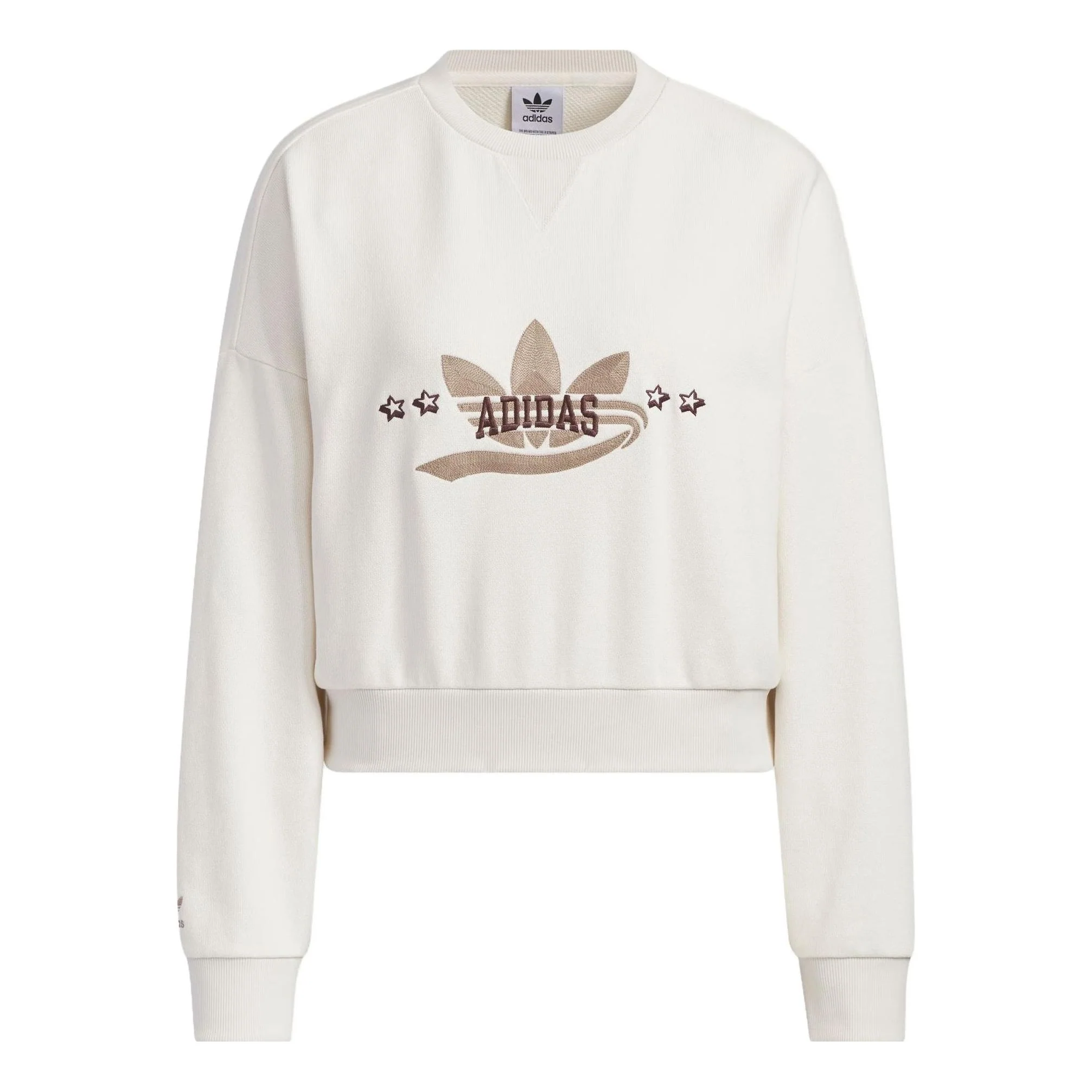 (WMNS) adidas originals Logo Sportswear Hoodie 'Beige' IN1054