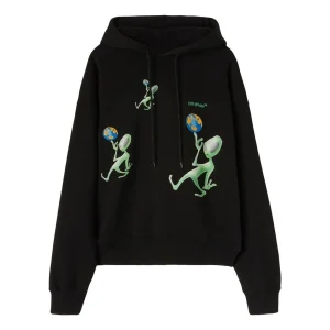 Off-White Alien Arrow Skate Hoodie 'Black' OMBB085F22FLE0161050