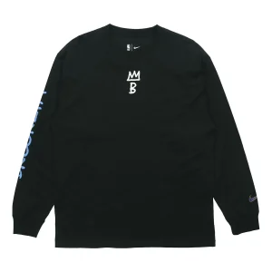 Nike Brooklyn Nets Courtside City Edition Sports Crew Neck Long-sleeve Sweater Men's Black CT9398-010