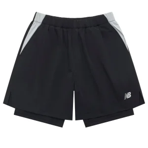 New Balance NB Logo 2 In 1 Short Asia Sizing 'Black' NVE25121-BK