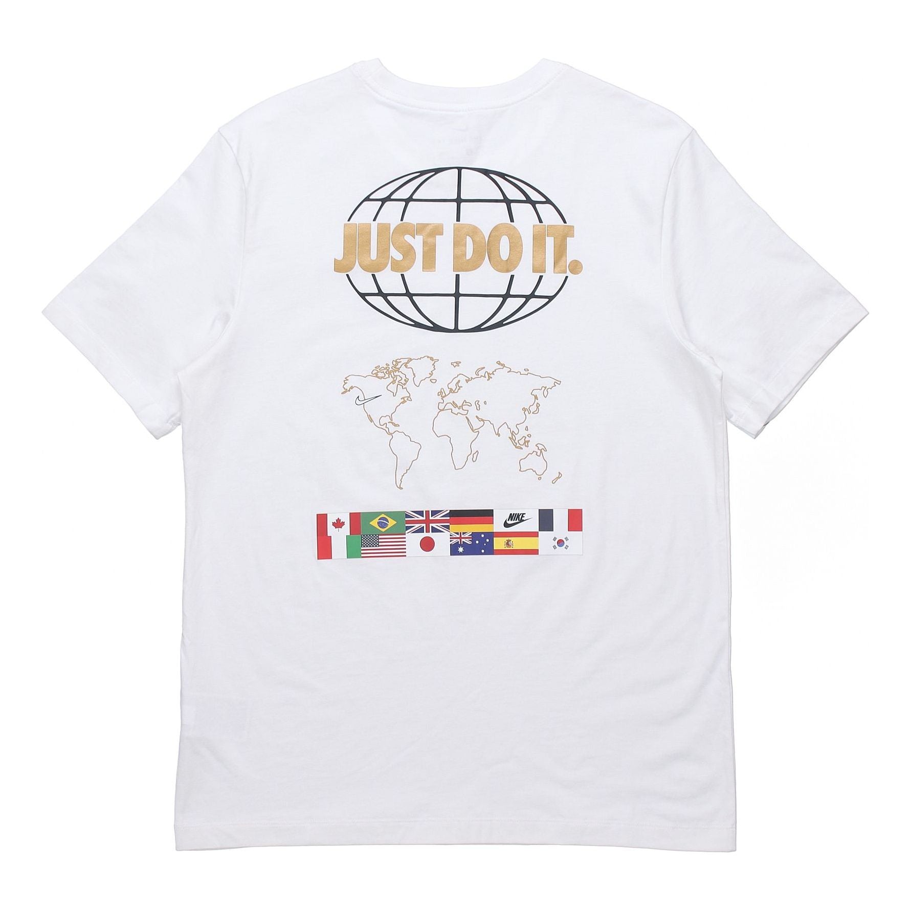 Nike Sportswear JDI Back Map National Flag Printing Short Sleeve White CT6554-100