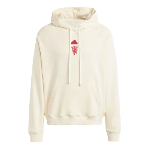 adidas Manchester United LFSTLR Hoodies Asia Sizing 'White Red' IA8545