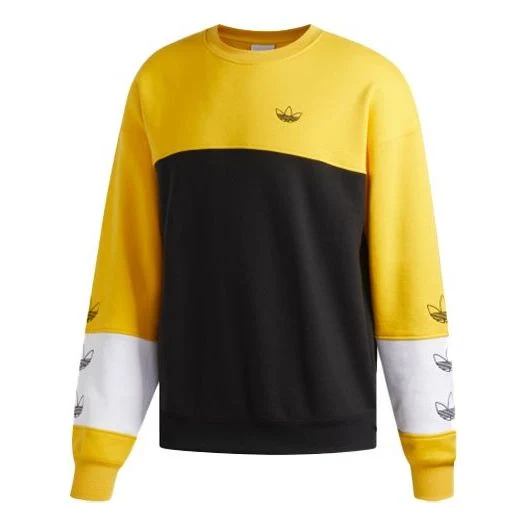 adidas originals Rivalry Crew Casual Sweatshirt Men Yellow DZ9137
