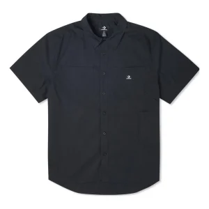 Converse Solid Woven Carpenter Button Down Asia Sizing 'Black' 10023410-A01