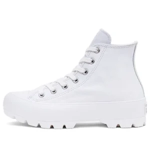 (WMNS) Converse Chuck Taylor All Star Lugged Leather High 'White' 567165C