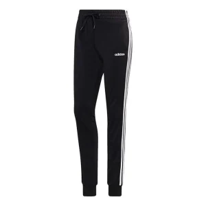 (WMNS) adidas W E 3s Pant Tri Slim Fit Bundle Feet Knit Sports Pants/Trousers/Joggers Black DP2382