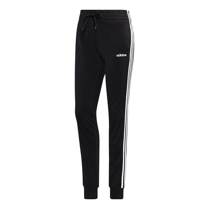 (WMNS) adidas W E 3s Pant Tri Slim Fit Bundle Feet Knit Sports Pants/Trousers/Joggers Black DP2382