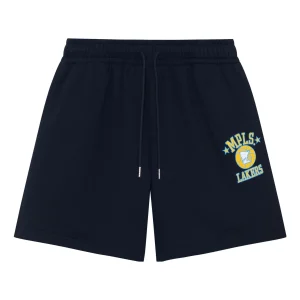 Mitchell & Ness x NBA Los Angeles Lakers Small Logo Shorts 'Black' MNJYSSS23112-BLACK