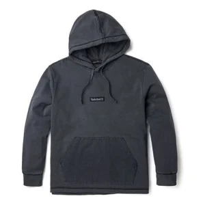 Timberland Mixed Media Garment Dye Hoodie 'Dark Grey' A6JWK-001