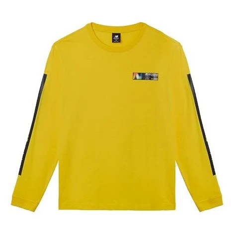New Balance Crew Neck Sweater Pullover Asia Sizing 'Yellow' AMT03528-ATY