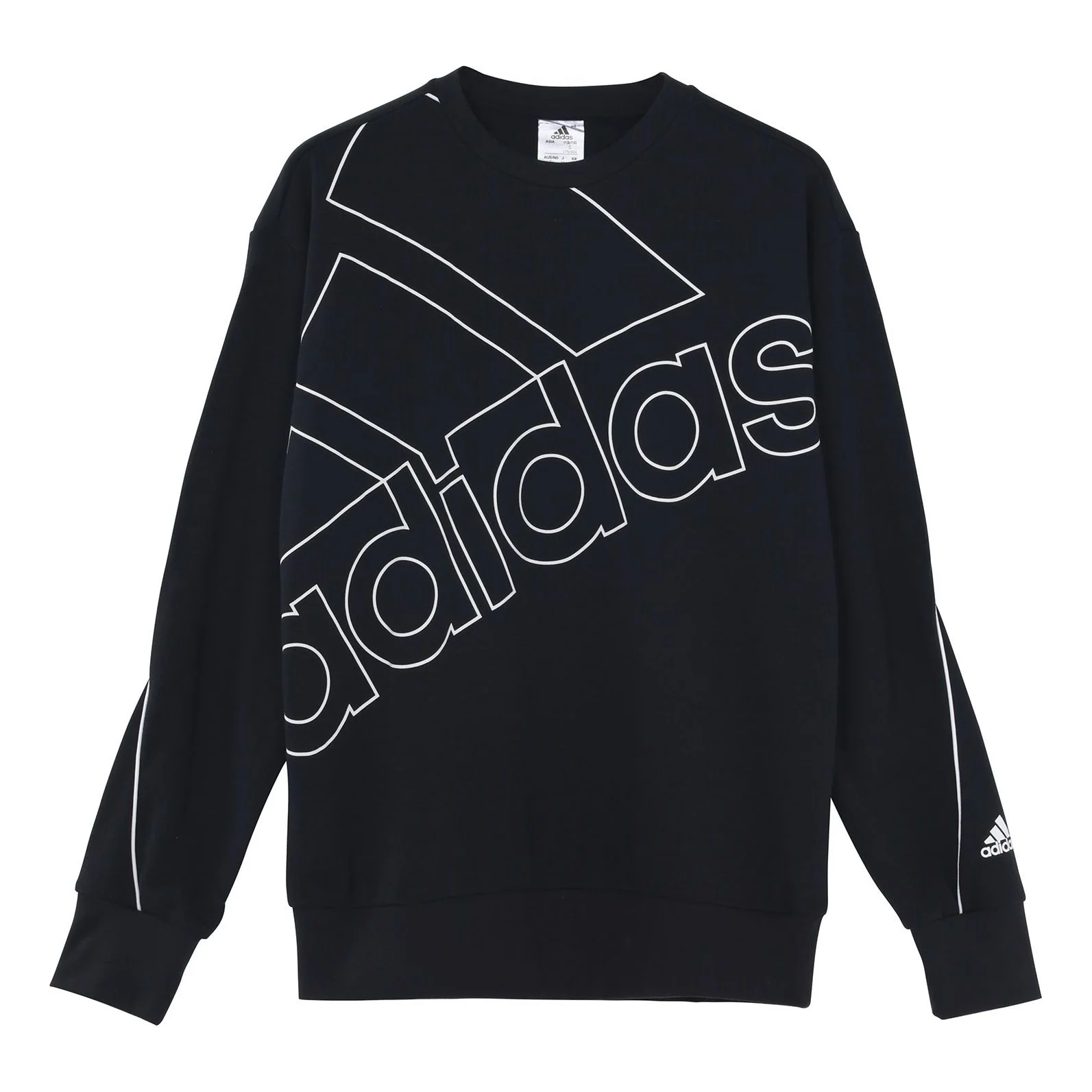 adidas Giant Logo Sweatshirt (Gender Natural) Men's Black GK9374