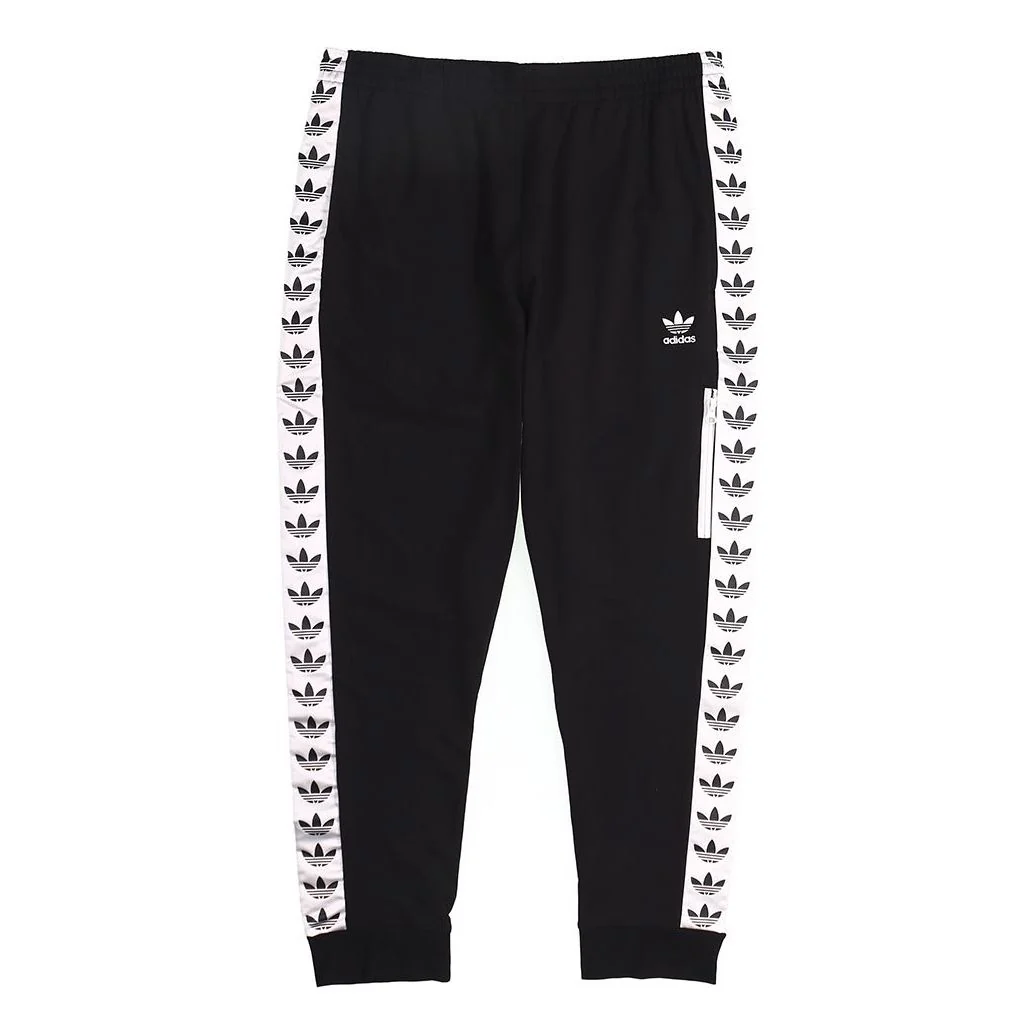 adidas originals Casual Sports ribbed Long Pants Black DX4234