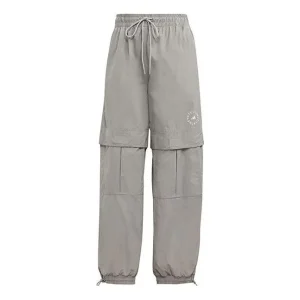 (WMNS) adidas by Stella McCartney TrueCasuals Woven Solid Track Pants 'Grey' HS0036