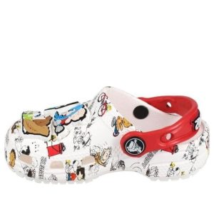 (TD) Crocs Peanuts Classic Clogs 'White Red' 208631-94S