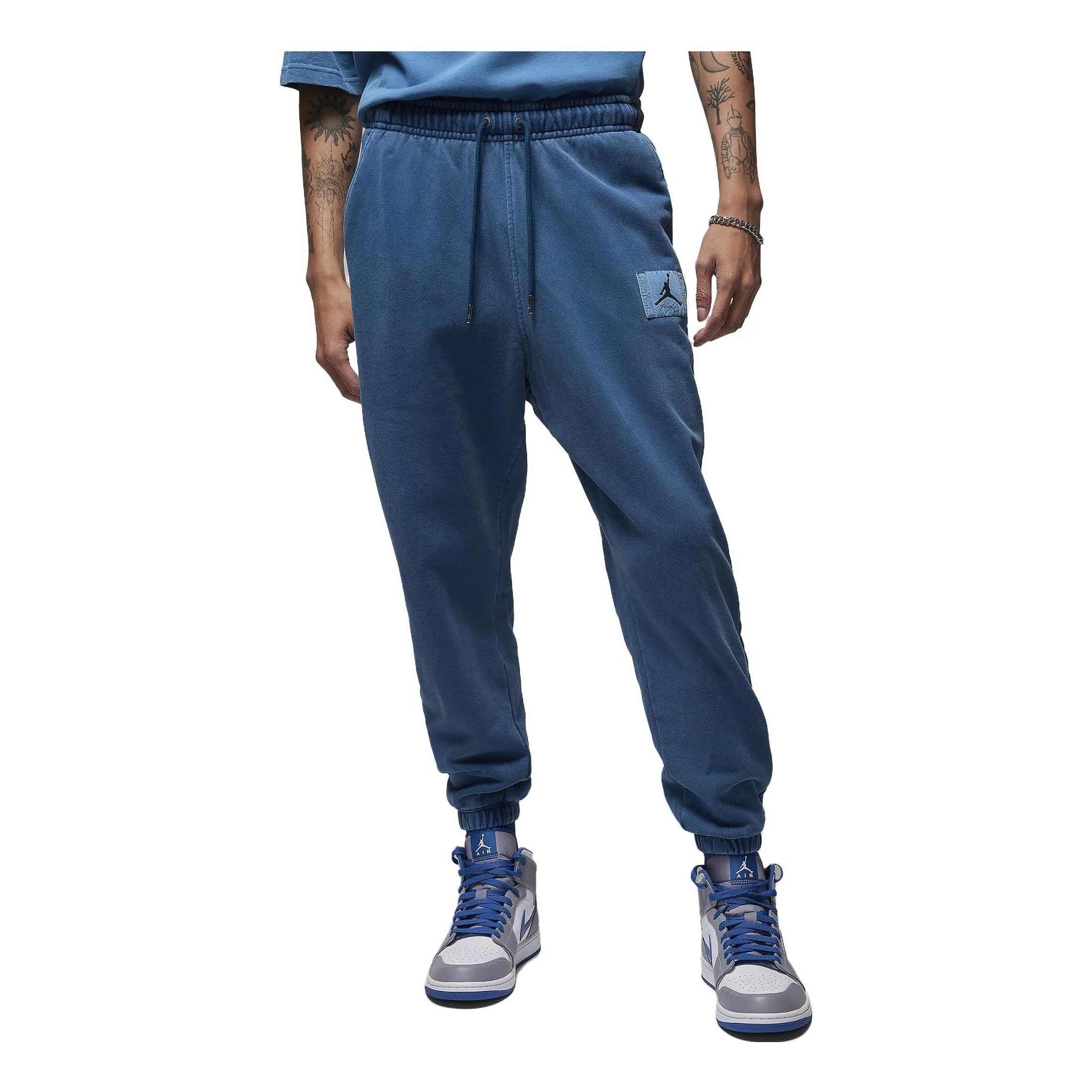 Air Jordan Essentials Fleece Washed Pants Asia Sizing 'Blue' FB7299-427