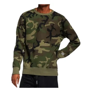 Nike Casual Sports Fleece Crew Neck Pullover Men's Olive Green CN5374-222
