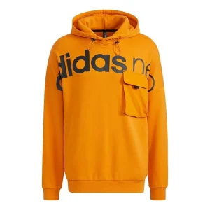 Men's adidas neo Ard Hdy Large Logo Printing Orange HG1607
