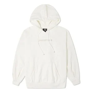 (WMNS) Converse Loose Knit Hoodie Creamy White 10023945-A02