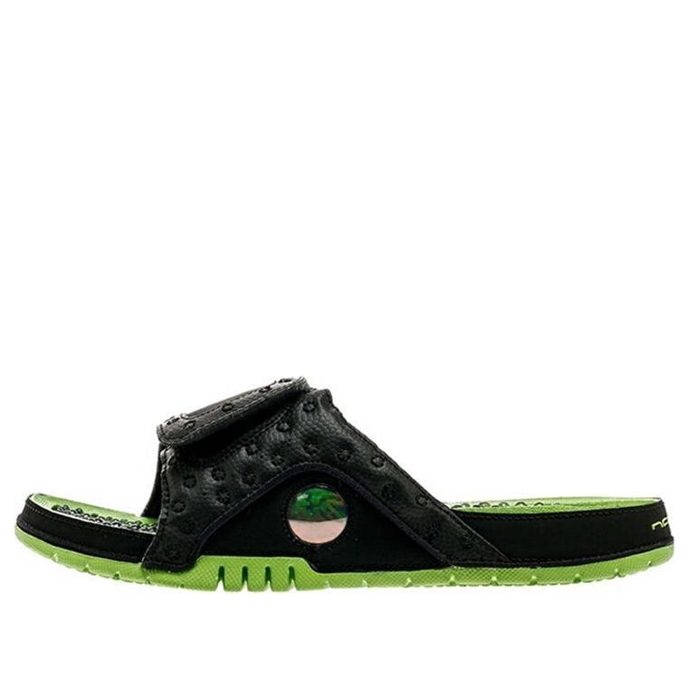 Jordan Hydro 13 Retro Slide 'Black Green' 684915-025