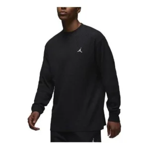 Air Jordan Essentials Waffle Knit Top 'Black' FD7461-010