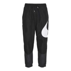 Nike Sportswear Swoosh Woven Lined Sweatpants 'Black White' DD5969-010