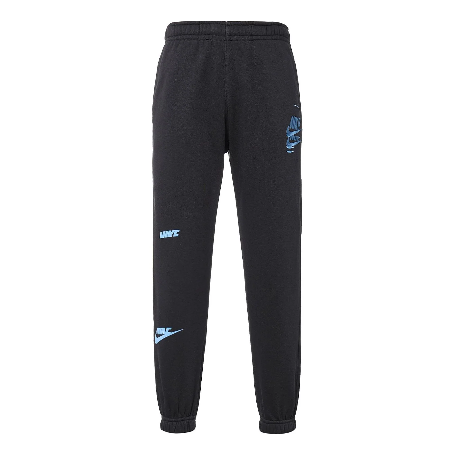 Men's Nike Logo Embroidered Bundle Feet Sports Pants/Trousers/Joggers Autumn Black DM6872-010