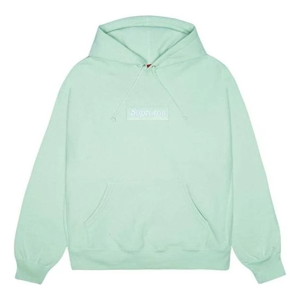 Supreme FW23 Box Logo Hooded Sweatshirt 'Light Green' 166930