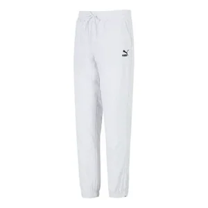 PUMA Zippered Woven Pants 'White' 535554-72