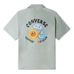 Converse Skate Woven Polo Shirt Asia Sizing 'Alligator Friend' 10024751-A01