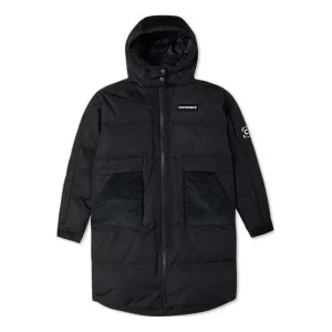 (WMNS) Converse Premium Long Down Jacket Asia Sizing 'Black' 10023725-A03