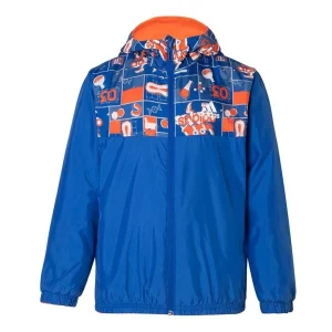 (PS) adidas Logo Reversible Jacket 'Blue Orange' HM9622