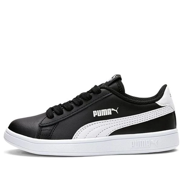 (PS) PUMA Smash V2 L Casual Board Shoes Black/White 365324-03