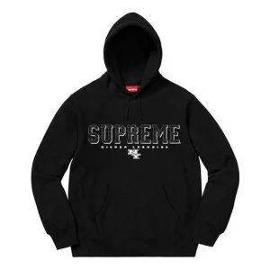 Supreme Gems Hooded Sweatshirt 'Black White' SUP-SS20-446