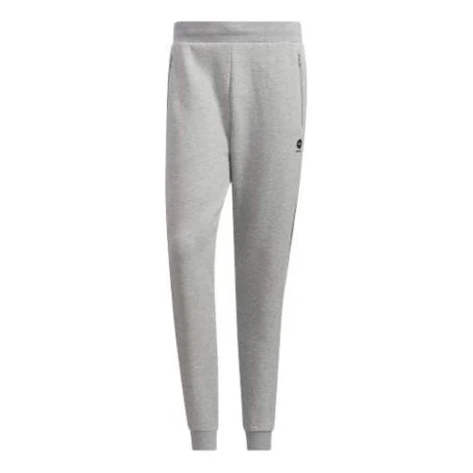 Men's adidas neo Ce 3s Icns Tp Contrasting Colors Stripe Bundle Feet Thicken Sports Pants/Trousers/Joggers Gray HD4706