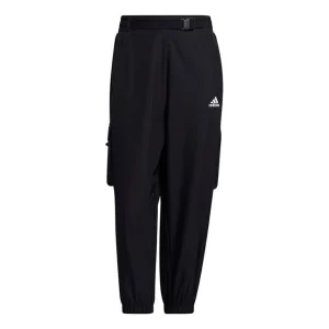 (WMNS) adidas Pure Color Woven 3/4 Pants Asia Sizing 'Black' GP0663