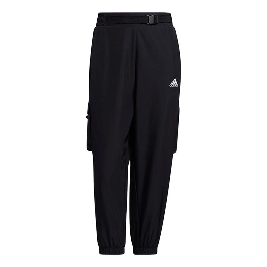 (WMNS) adidas Pure Color Woven 3/4 Pants Asia Sizing 'Black' GP0663