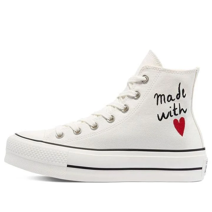 (WMNS) Converse Chuck Taylor All Star Lift High 'Valentine's Day - Vintage White' 571119C